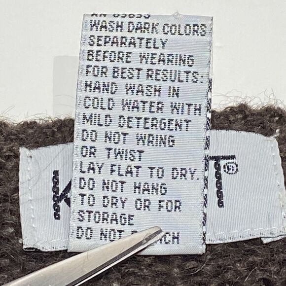 Vintage 90s Koret Fair Isle Sweater Vest Zip-Up Women’s Medium Mohair Blend - Picture 7 of 8